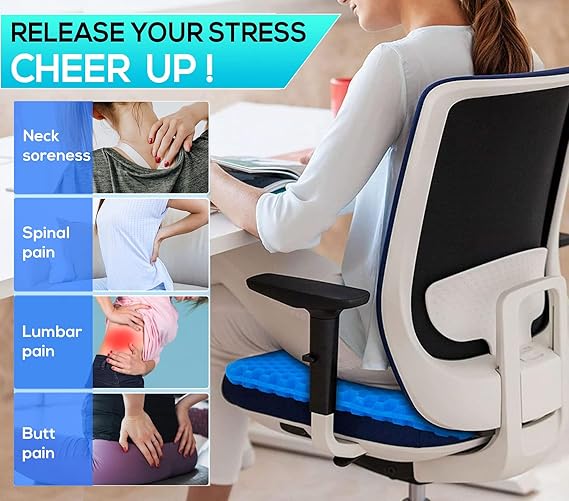 Gel Cushion Seat for Car & Chairs
